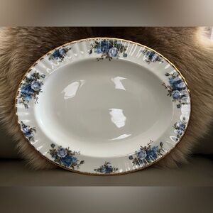 Royal Albert “Moonlight Rose” 13.5” Oval Serving Platter – English Bone China